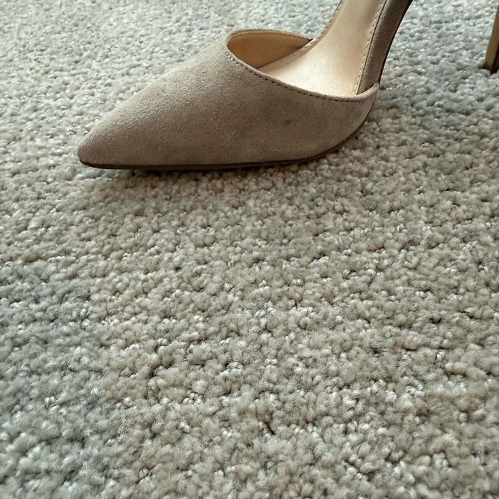 Vince Camuto “Charlotte”Suede Pointed-Toe Ankle-Strap Heels - Picture 6 of 7
